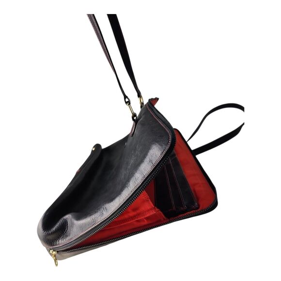 Tangaroa Venezia Terrida Brown leather Large tote bag made in Italy EUC Elegant - Picture 10 of 13